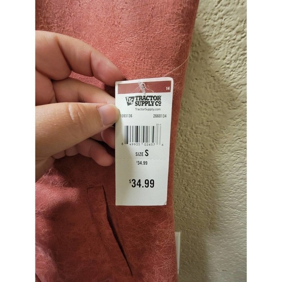 NWT Legacy Falls Western Rose Pink Faux Suede Sherpa Lined Zipper Light Vest Sm - Picture 4 of 6